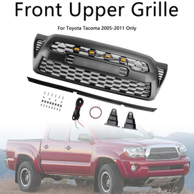 Toyota Tacoma | 2005-2011 | Griglia TRD PRO | Nero opaco | Griglia paraurti anteriore con radiatore di aspirazione dell'aria + luce LED & Lettera - 0