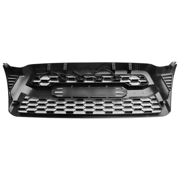 Toyota Tacoma 2005-2011 Trd Pro Style Griglia anteriore a nido d'ape sostitutiva Griglia nera con lettera
