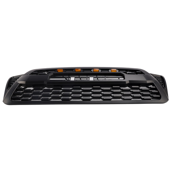 Toyota Tacoma 2005-2011 Trd Pro Style Griglia anteriore a nido d'ape sostitutiva Griglia nera con lettera