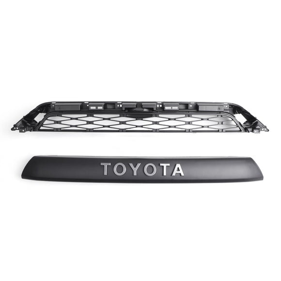 Kit griglia paraurti anteriore Toyota 4Runner TRD PRO 2014-2019 con luci ambrate a LED 4 pezzi