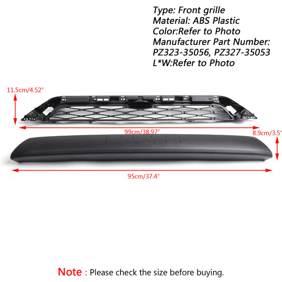 Griglia nera sostitutiva per griglia paraurti anteriore 2 pezzi Toyota 4Runner TRD PRO 2014-2019
