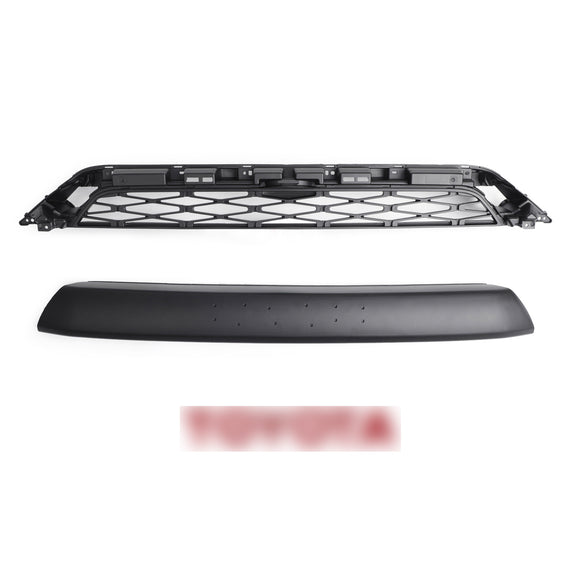 Griglia nera sostitutiva per griglia paraurti anteriore 2 pezzi Toyota 4Runner TRD PRO 2014-2019