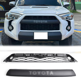 Griglia nera sostitutiva per griglia paraurti anteriore 2 pezzi Toyota 4Runner TRD PRO 2014-2019