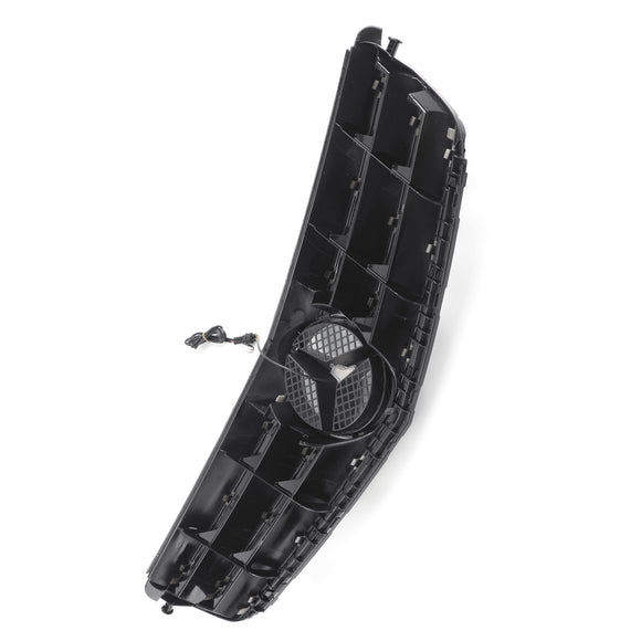 Mercedes Benz Clase C 2008-2014 W204 Parrilla delantera negra/cromada con estrella LED C250/C300/C350