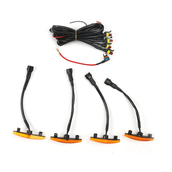Griglia nera sostitutiva per griglia paraurti anteriore 2 pezzi Toyota 4Runner TRD PRO 2014-2019