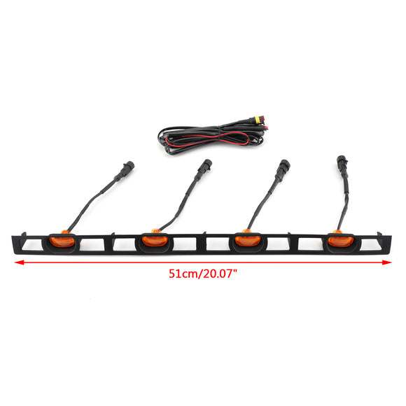 2012-2015 | Toyota Tacoma | Parrilla Trd Pro Style | Negro mate | Rejilla superior de malla negra con LED & Carta