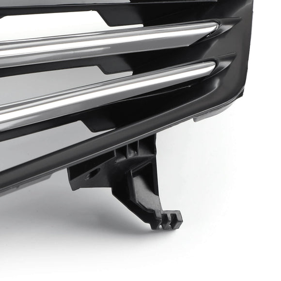 Honda 2011-2012 Accord 4 puertas parachoques delantero superior parrilla cromada capó parrilla de repuesto frontal con emblema
