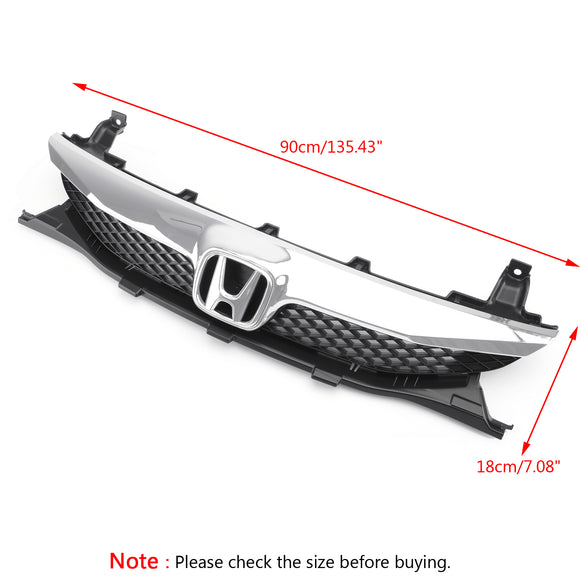Reemplazo de parrilla de ABS superior delantera de 4 puertas Honda Civic Sedan 2009-2011