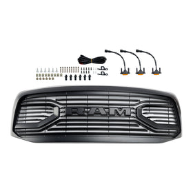 Big Horn-Stil | Dodge Ram 1500 2500 3500 | Schwarzer Kühlergrill | 2006 2007 2008 | Kühlergrill der vorderen Stoßstange