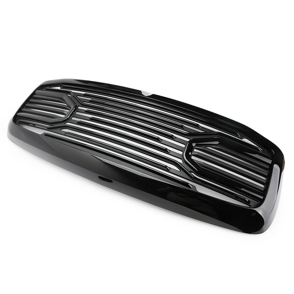 Estilo de cuerno grande | Dodge Ram 1500 2500 3500 | Rejilla Negra | 2006 2007 2008 | Parrilla del radiador del parachoques delantero