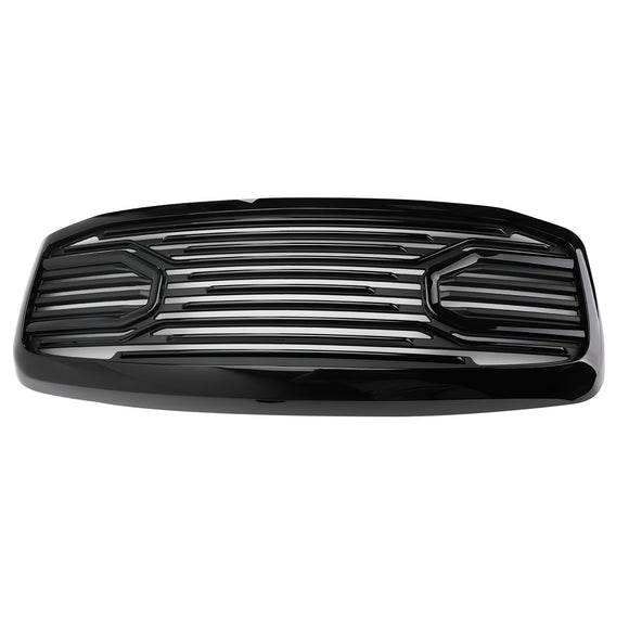 Estilo de cuerno grande | Dodge Ram 1500 2500 3500 | Rejilla Negra | 2006 2007 2008 | Parrilla del radiador del parachoques delantero