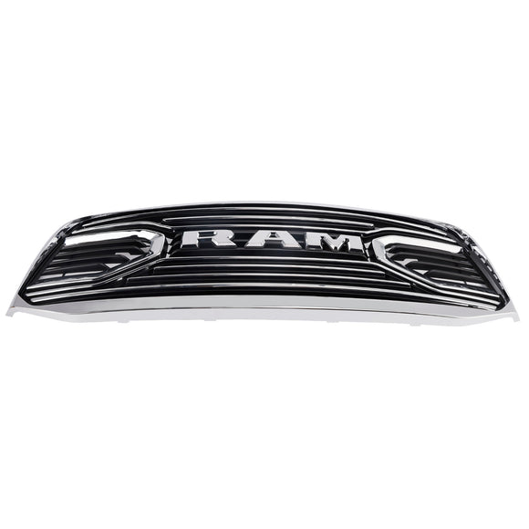 2006-2008 Dodge Ram 1500 2500 3500 Style Big Horn Calandre chromée Grille de remplacement de pare-chocs avant avec LED