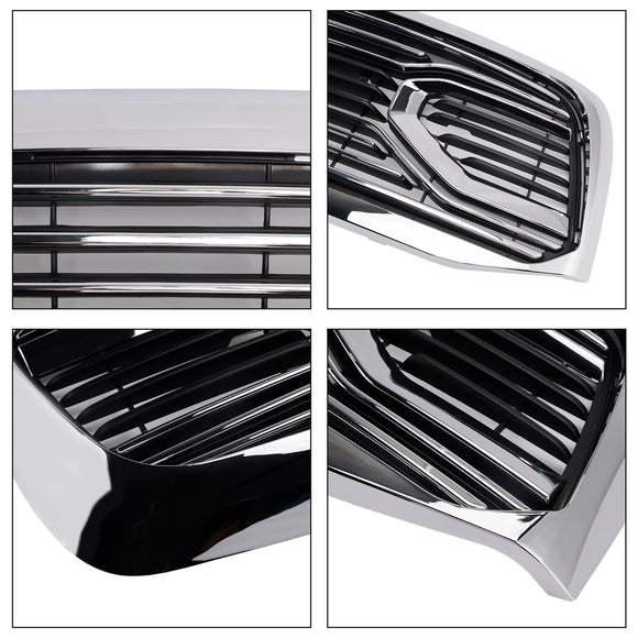 2006-2008 Dodge Ram 1500 2500 3500 Style Big Horn Calandre chromée Grille de remplacement de pare-chocs avant avec LED