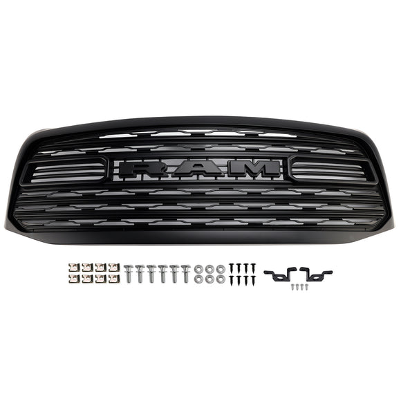Dodge Ram 1500 2500 3500 2006-2008 LTD Style Grill Front Bumper Black Replacement Grille