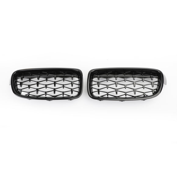 2012–2016 BMW 3er F30 318i/320i/328i/330i/335i/340i/320d vorderer Nierengrill in Chrom/Schwarz