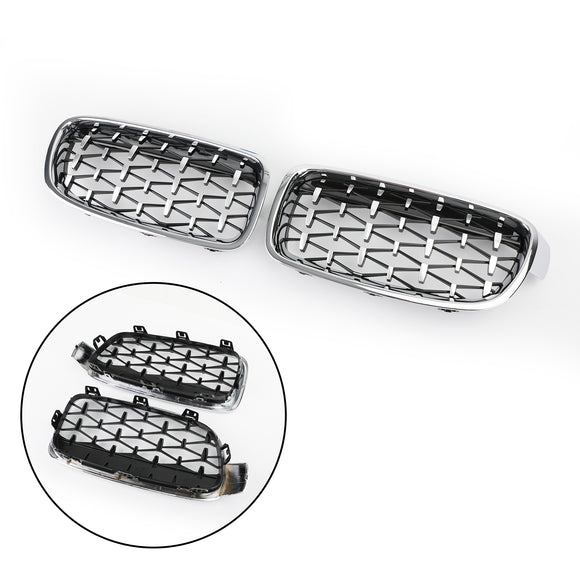2012–2016 BMW 3er F30 318i/320i/328i/330i/335i/340i/320d vorderer Nierengrill in Chrom/Schwarz