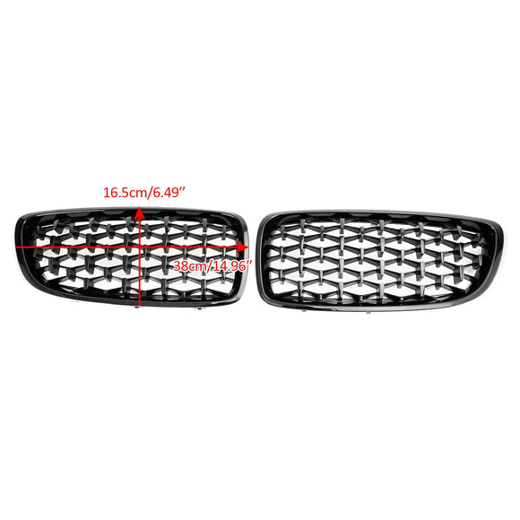 2014-2018 BMW Serie 4 F32/F33/F36/F82 430i/440i/420i/428i/420d/M4 Griglia anteriore superiore con griglia diamantata