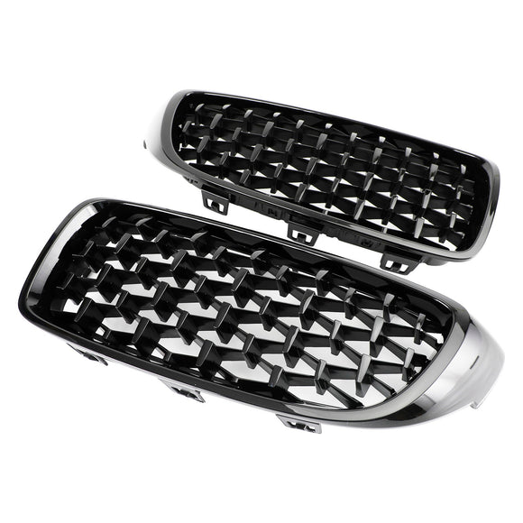 2014-2018 BMW Serie 4 F32/F33/F36/F82 430i/440i/420i/428i/420d/M4 Griglia anteriore superiore con griglia diamantata