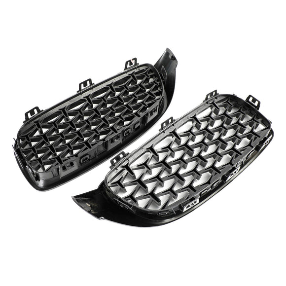 2014-2018 BMW Serie 4 F32/F33/F36/F82 430i/440i/420i/428i/420d/M4 Griglia anteriore superiore con griglia diamantata