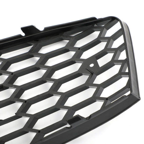 Parrilla hexagonal de malla de panal estilo Audi A4/A4 Avant B8 RS4 2008-2012, rejilla negra brillante + rejilla de luz antiniebla