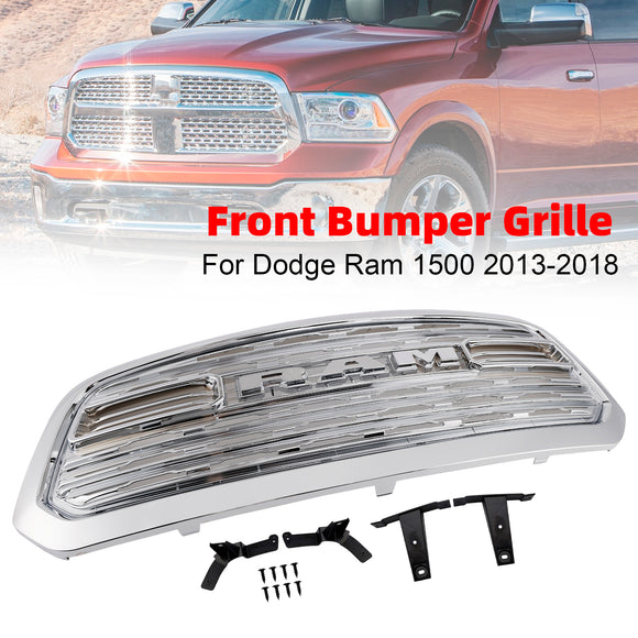 Dodge Ram 1500 2013-2018 Chrome LTD Style Grille de remplacement pour pare-chocs avant
