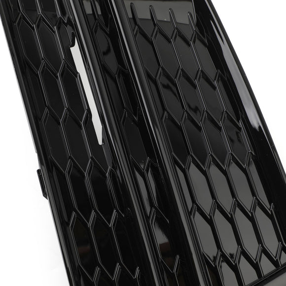 Paire de caches antibrouillard avant pour Audi S4/A4 B9 S-Line 2016-2018, grille de pare-chocs 8W0807681F 8W0807682F Générique