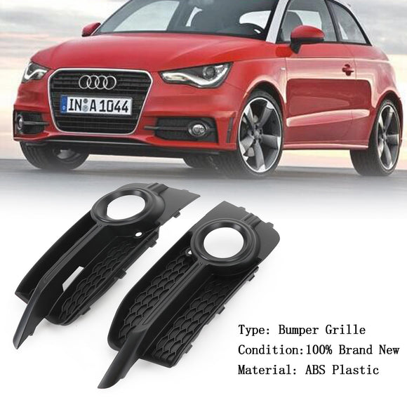 Audi A1 S-Line 8X 2011-2014 2 pezzi paraurti anteriore griglia fendinebbia nera griglia di copertura a nido d'ape 8X0807682B 8X0807681B