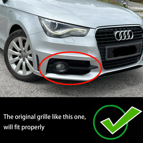Audi A1 S-Line 8X 2011-2014 2 pezzi paraurti anteriore griglia fendinebbia nera griglia di copertura a nido d'ape 8X0807682B 8X0807681B