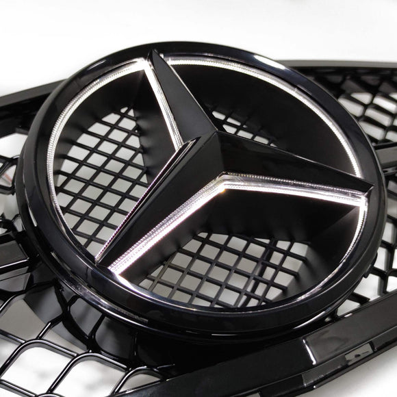 Mercedes Benz 2008-2014 C-Klasse W204 C250 C300 C350 Frontstoßstangengrill Schwarz Ersatzgrill