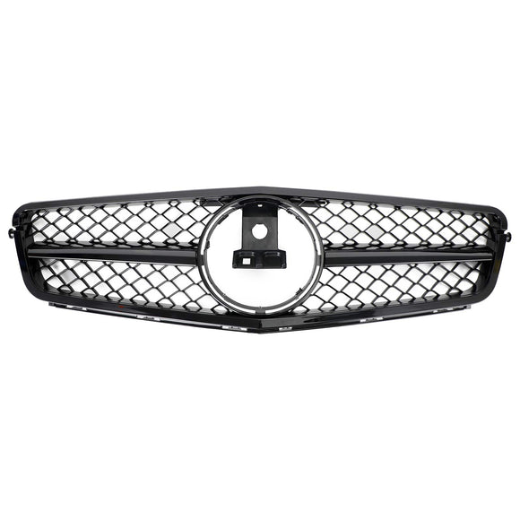 Mercedes Benz 2008-2014 C-Klasse W204 C250 C300 C350 Frontstoßstangengrill Schwarz Ersatzgrill