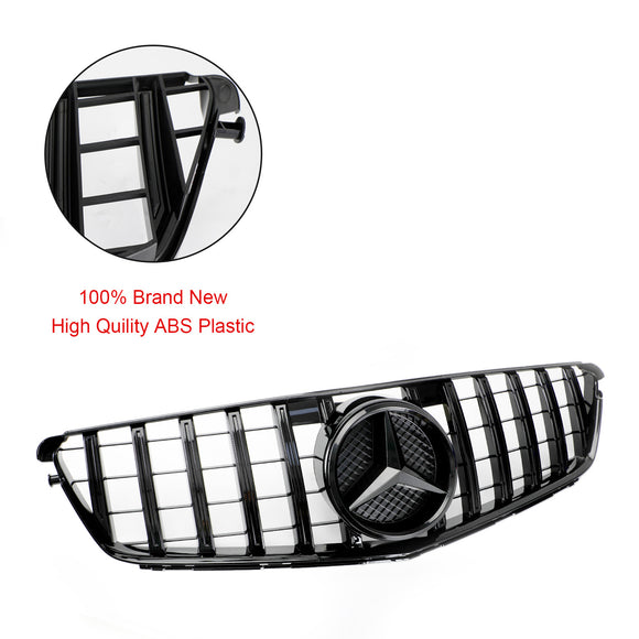 Mercedes Benz 2008-2014 C-Klasse W204 C250 C300 C350 Frontstoßstangengrill Schwarz Ersatzgrill