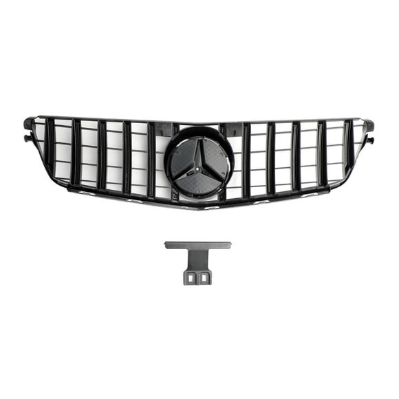 Mercedes Benz 2008-2014 C-Klasse W204 C250 C300 C350 Frontstoßstangengrill Schwarz Ersatzgrill