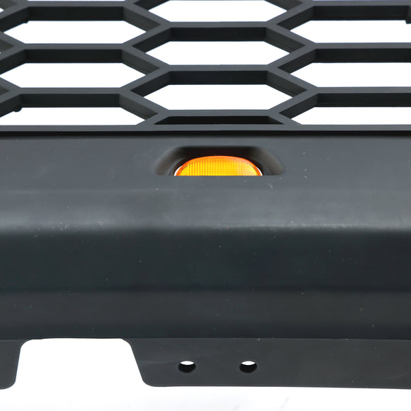 Raptor-Kühlergrill für 2017–2019 Ford F250/F350/F450/F550, Frontstoßstange, Waben-Schwarzgrill mit LED & Brief