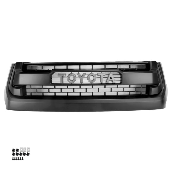 Parrilla negra mate para parachoques delantero estilo Toyota Tacoma TRD PRO 2014-2018