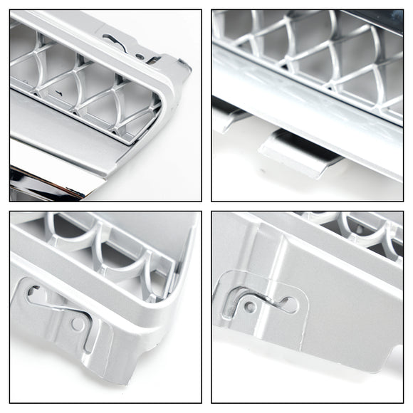 Mercedes Benz 2002-2006 R230 SL Class SL350/500/600/SL55/65 1 Fin Star Grill black Chrome Grille