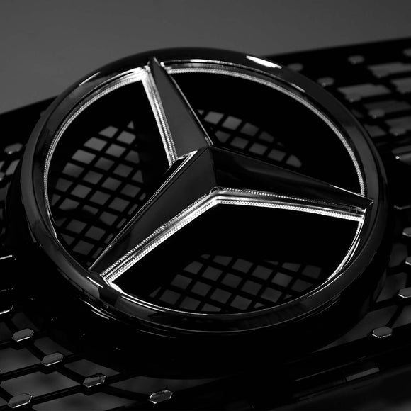 2008–2014 Mercedes Benz C-Klasse W204 C200 C230 C250 C300 C350 Diamant Schwarz Chrom Frontgrill Grill