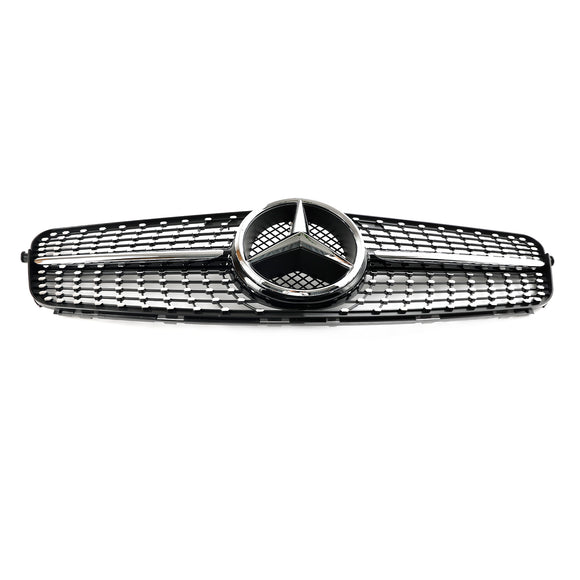 2008–2014 Mercedes Benz C-Klasse W204 C200 C230 C250 C300 C350 Diamant Schwarz Chrom Frontgrill Grill