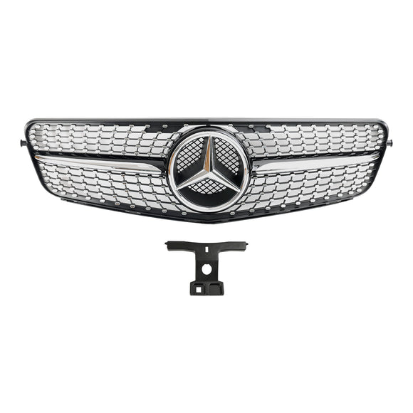 2008–2014 Mercedes Benz C-Klasse W204 C200 C230 C250 C300 C350 Diamant Schwarz Chrom Frontgrill Grill