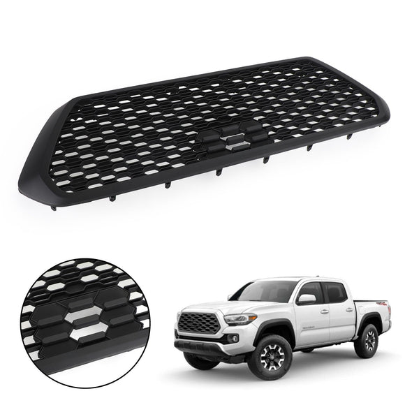 Toyota Tacoma TRD PRO 2016-2023 Griglia del cofano del paraurti anteriore sostitutiva Griglia nera opaca