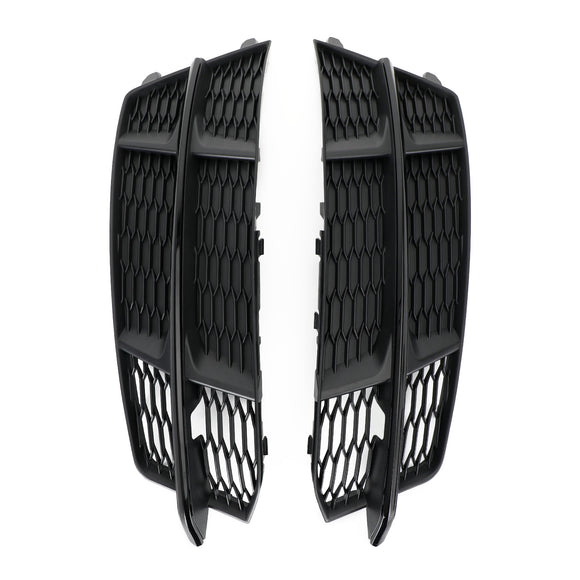 Audi A6 C7 S-Line Pare-chocs 2016-2018 Grille de pare-chocs avant 4G0807681AN 4G0807682AN Grille inférieure Noir Chrome Générique