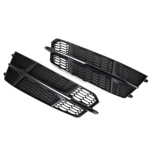 Audi A6 C7 S-Line Pare-chocs 2016-2018 Grille de pare-chocs avant 4G0807681AN 4G0807682AN Grille inférieure Noir Chrome Générique