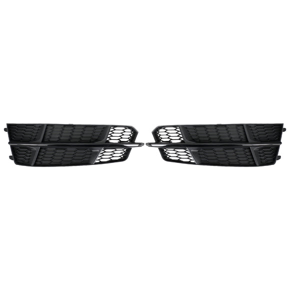 Audi A6 C7 S-Line Pare-chocs 2016-2018 Grille de pare-chocs avant 4G0807681AN 4G0807682AN Grille inférieure Noir Chrome Générique
