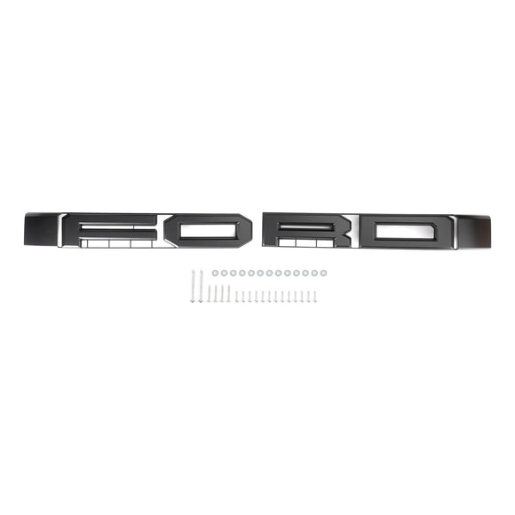 Ford F150 2021 2022 2023 Parrilla estilo Raptor Parachoques delantero Parrilla negra mate en forma de panal con luz LED