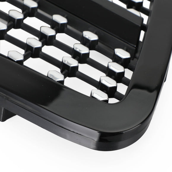 Mercedes-Benz Classe C 2001-2007 W203 Grille de pare-chocs avant de remplacement noire/chromée pour 4 portes