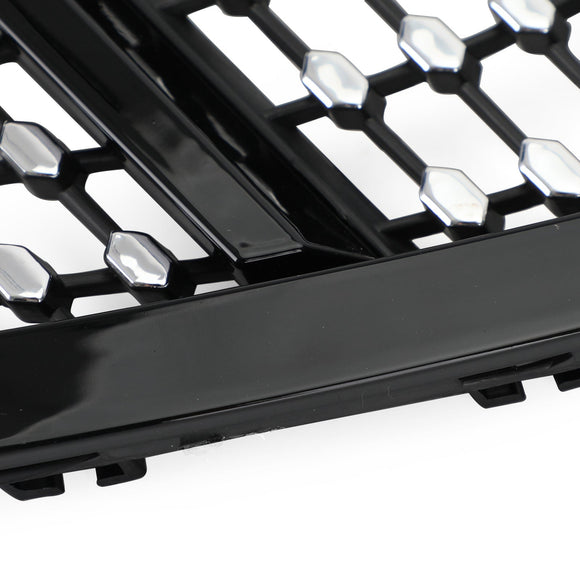 Mercedes-Benz Classe C 2001-2007 W203 Grille de pare-chocs avant de remplacement noire/chromée pour 4 portes