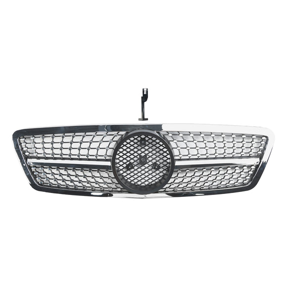 Mercedes-Benz Classe C 2001-2007 W203 Grille de pare-chocs avant de remplacement noire/chromée pour 4 portes