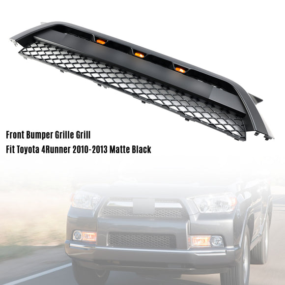 2010-2013 Toyota 4Runner TRD Pro Style Grille de pare-chocs avant Grille noire mate avec lumière LED