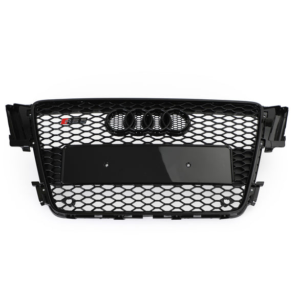 Audi 2008-2012 A5 S5 B8 Griglia sostitutiva RS5 Style Hood Honeycomb Sport Mesh Griglia nera
