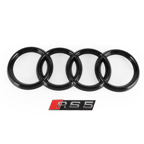Audi 2008-2012 A5 S5 B8 Griglia sostitutiva RS5 Style Hood Honeycomb Sport Mesh Griglia nera