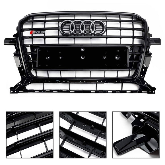 Parrilla de repuesto para parachoques delantero estilo Audi Q5 SQ5 8R RSQ5/SQ5/Q5 2013-2017